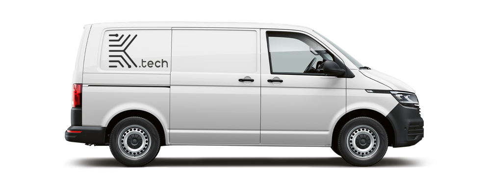Transporter weiß für Hilfe vor Ort